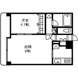 エーデルプラッツ山の手【6階】の間取り
