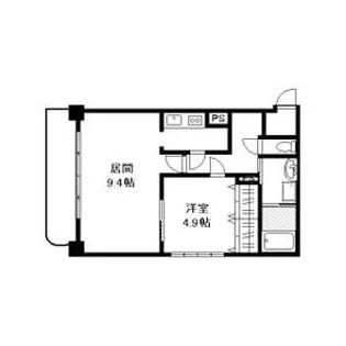 エーデルプラッツ山の手【9階】の間取り