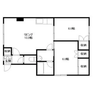 ヴィラメゾン西宮の沢【305号室】の間取り
