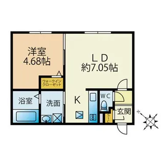 プレドニア琴似【4階】の間取り