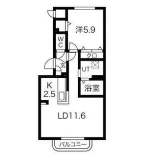 ファインディ西町【2階】の間取り