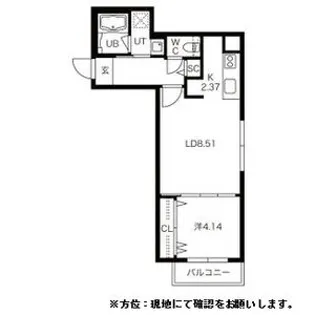 BPRレジデンス二十四軒【0303号室】の間取り