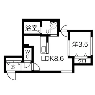 ラ・シュエットΑⅣ(ラ・シュエット アルファフォー)【4階】の間取り