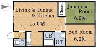 宮の沢3.5ハイツ【103号室】の間取り