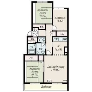 テレパレス西町II【1階】の間取り