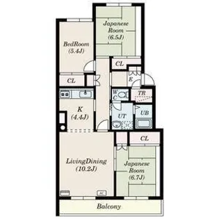 テレパレス西町II【2階】の間取り