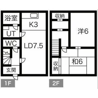北海道札幌市西区山の手二条5丁目【一戸建】の間取り