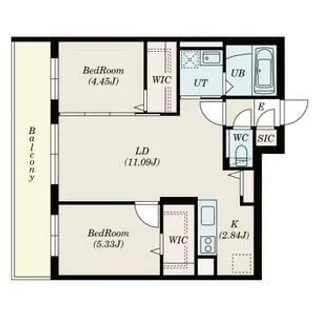 SーRESIDENCE二十四軒AVELIS【1階】の間取り
