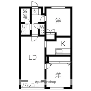ポセイドン宮の沢【2階】の間取り
