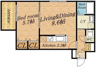 セルバテール琴似【4階】の間取り