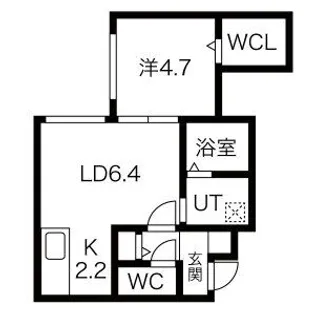 レンブラント西町【1階】の間取り