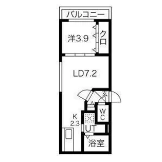 CHIARO琴似(キアロコトニ)【402号室号室】の間取り