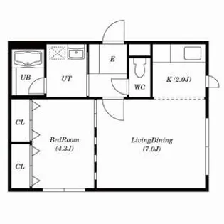 プライムシーン【102号室号室】の間取り