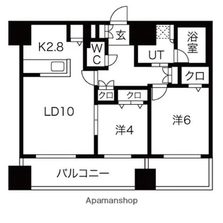 MJSQUARE KOTONI【302号室】の間取り