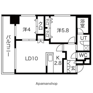 MJSQUARE KOTONI【408号室】の間取り