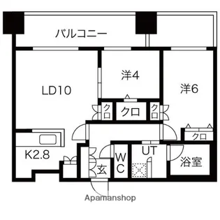 MJSQUARE KOTONI【1211号室】の間取り