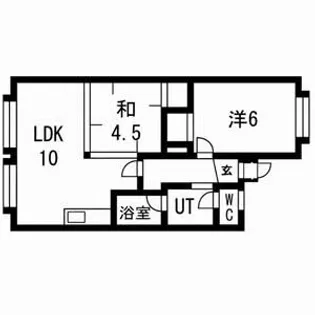 ファンタジア発寒【203号室号室】の間取り