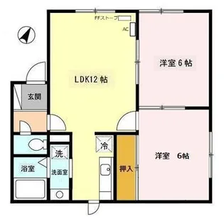 ソフィールミナミ【101号室】の間取り