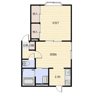 テイネハイツ【1階】の間取り