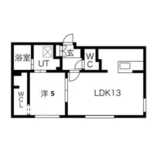 GEレジデンス琴似 仮)GAー琴似2ー7MS A棟【2階】の間取り