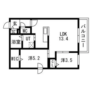 PRECIOUS HASSAMUーMINAMI【401号室】の間取り