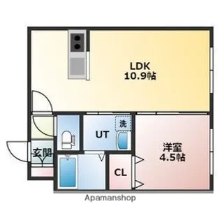 HARVEST HASSAMU【1階】の間取り