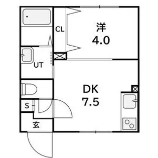 ラフィーネ西町【4階】の間取り