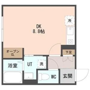 COFFRET(コフレ)西町北【4階】の間取り