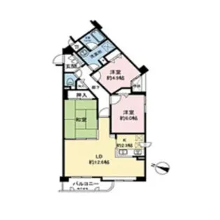 ダイヤパレス山の手5条【303号室】の間取り