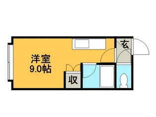 前田ビレッジⅠ【206号室】の間取り