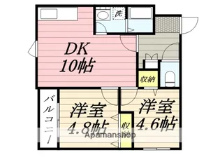 PROVIDENCE山鼻【102号室】の間取り