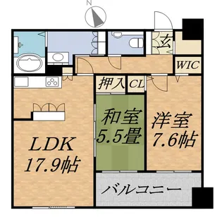 SーFORT中島公園【9階】の間取り