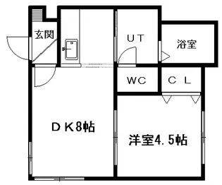 LACUS【105号室】の間取り
