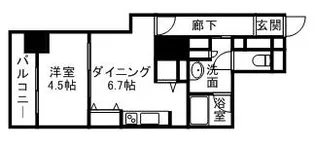 PRIME URBAN札幌 RIVER FRONT【00912号室】の間取り