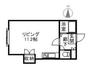 アルファシティ山鼻【106号室】の間取り