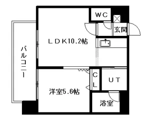 MYプラザ円山公園【501号室】の間取り