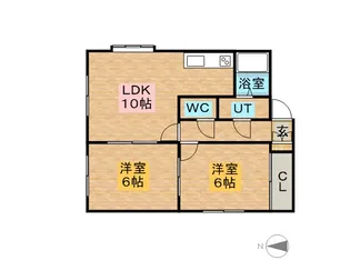 プレステージN3【3階】の間取り