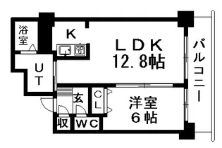 ティアラタワー中島倶楽部【1815号室】の間取り