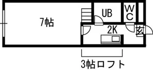 OMレジデンス山鼻【206号室】の間取り