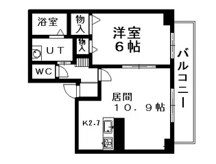 ドエル円山【703号室】の間取り
