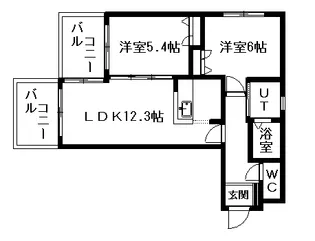 THE RESIDENCE PARK YAMAHANA (旧NH【4階】の間取り