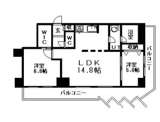 グランカーサ永山公園通 EAST【00601号室】の間取り