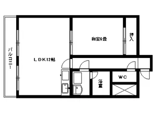 円山ガーデンハイツ【2階】の間取り