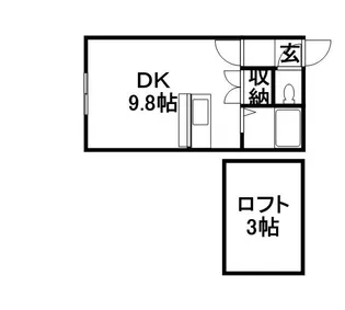 ロイヤルハウス南5条B【203号室】の間取り