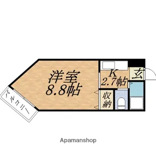 グランメール北10条【1階】の間取り