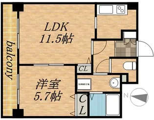ティアラタワー中島倶楽部(Ⅰ−Ⅳ)【3210号室】の間取り