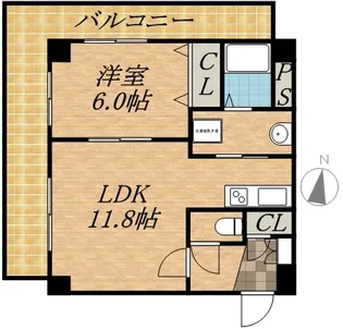 ティアラタワー中島倶楽部(Ⅰ−Ⅳ)【2908号室】の間取り