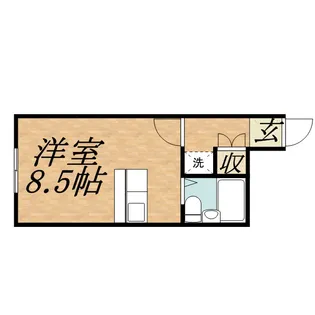 エクセレントハウス中島公園165【407号室】の間取り