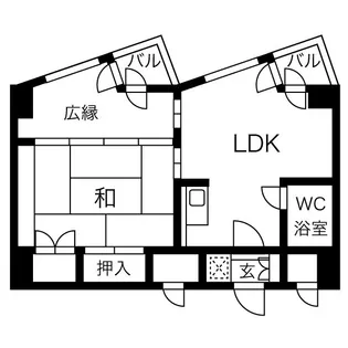 プライムパーク円山公園【8階】の間取り