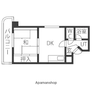 アルピナハイム【705号室】の間取り